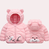 Infant Lightweight Down Jacket Cartoon Mouse